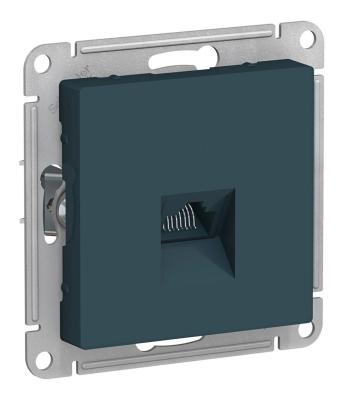 Розетка компьютерная RJ45, механизм Systeme Electric AtlasDesign Изумруд ATN000883