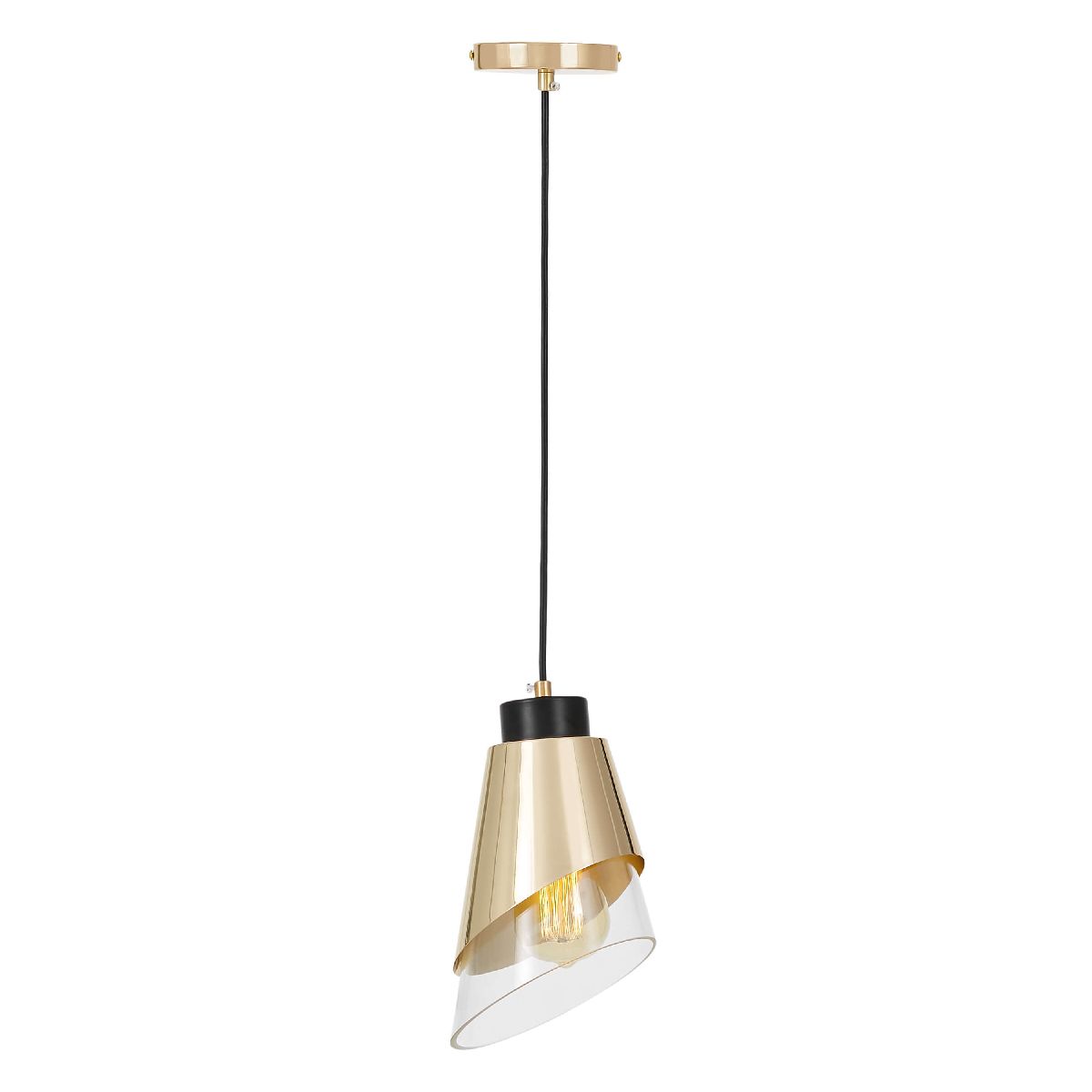 Подвесной светильник Lumina Deco Fabro LDP 7013-1 F.GD+PR