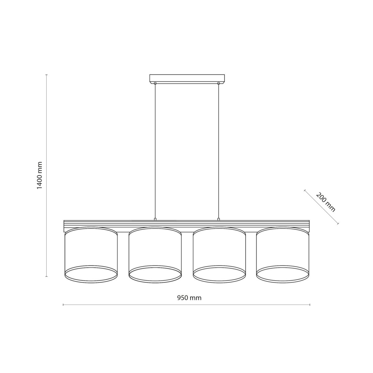 Подвесной светильник TK Lighting 11770 Viga Shade a073072