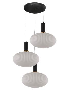 Подвесной светильник Lumina Deco Floril LDP 1216-3 WT+BK