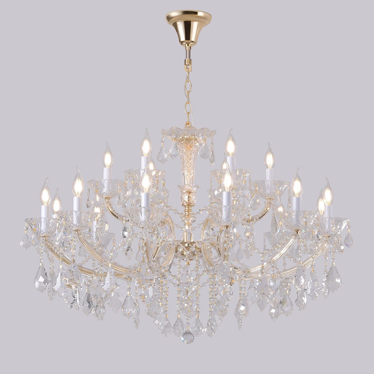 Подвесная люстра Crystal Lux CRISTELLE SP12+6 GOLD