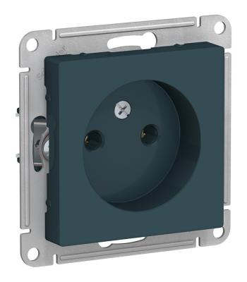 Розетка б/з, 16А, механизм Systeme Electric AtlasDesign Изумруд ATN000841