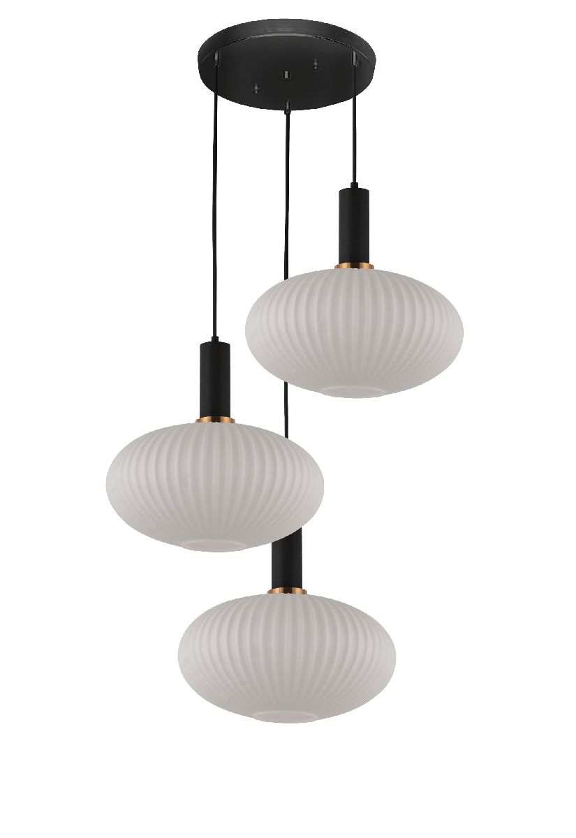 Подвесной светильник Lumina Deco Floril LDP 1216-3 WT+BK