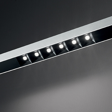 Подвесной светодиодный светильник Ideal Lux Fluo Accent 1800 4000K Aluminum 192451