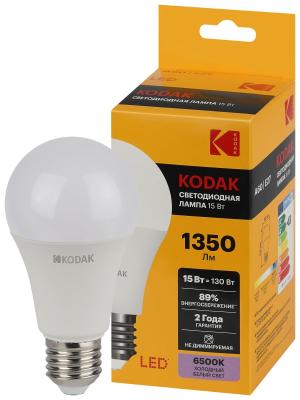 Лампа светодиодная Kodak LED A60-15W-865-E27 K 15Вт груша холодный дневной свет Е27 Б0057610