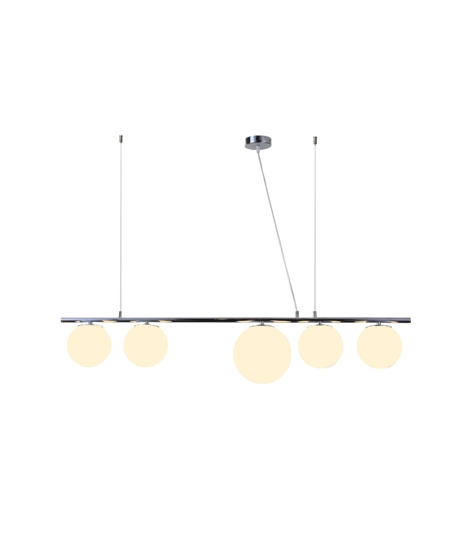 Подвесная люстра Lumina Deco Baristica LDP 6012-5 CHR+WT