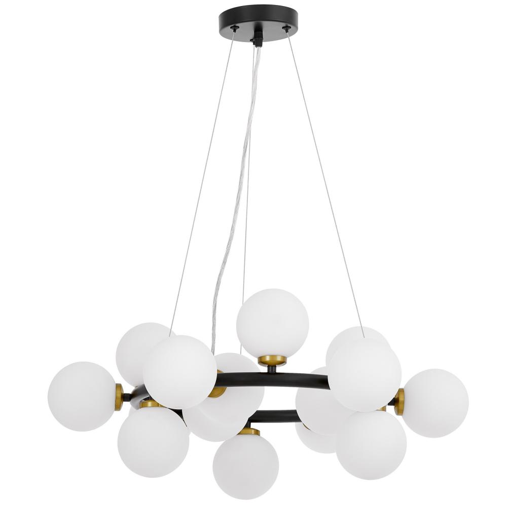 Подвесная люстра Lumina Deco Marsiada LDP 6033-15 BK+MD
