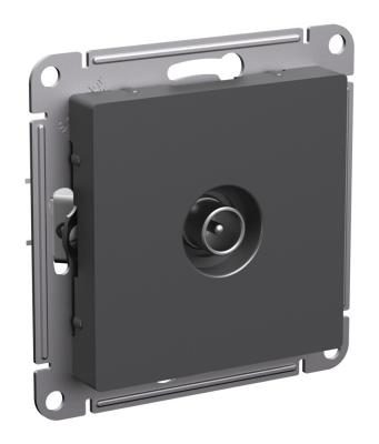 Розетка TV оконечная 1DB, механизм Systeme Electric AtlasDesign Базальт ATN001491