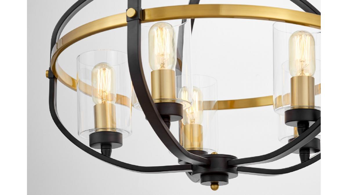 Подвесная люстра Lumina Deco Monterey LDP 1141-5 BK+MD