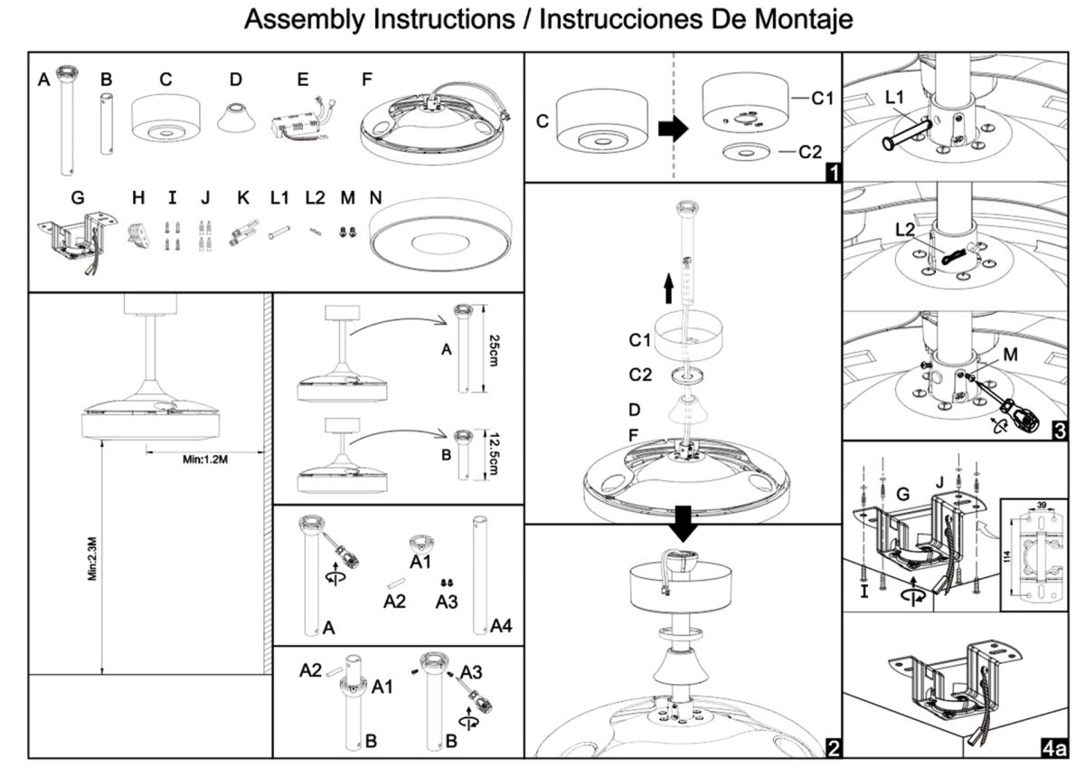 Люстра-вентилятор Mantra Coin Fan 9497