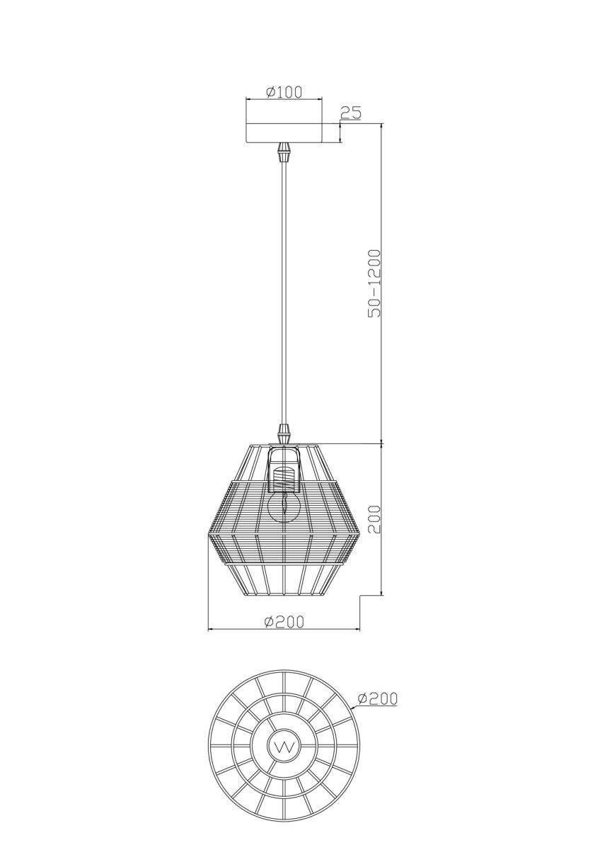 Подвесной светильник Freya Shape FR5335PL-01B1