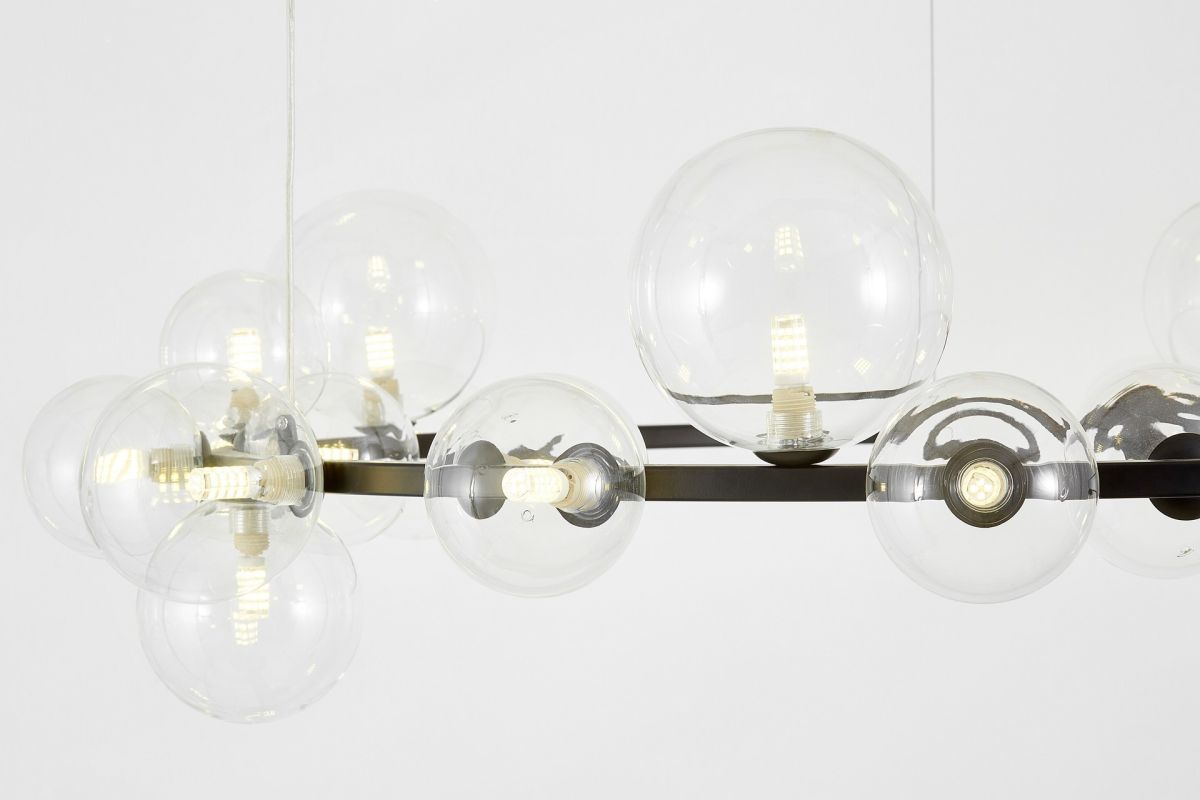 Подвесная люстра Lumina Deco LDP 7033-24 BK+CL