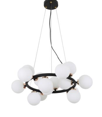 Подвесная люстра Lumina Deco Marsiada LDP 6033-15 BK+MD