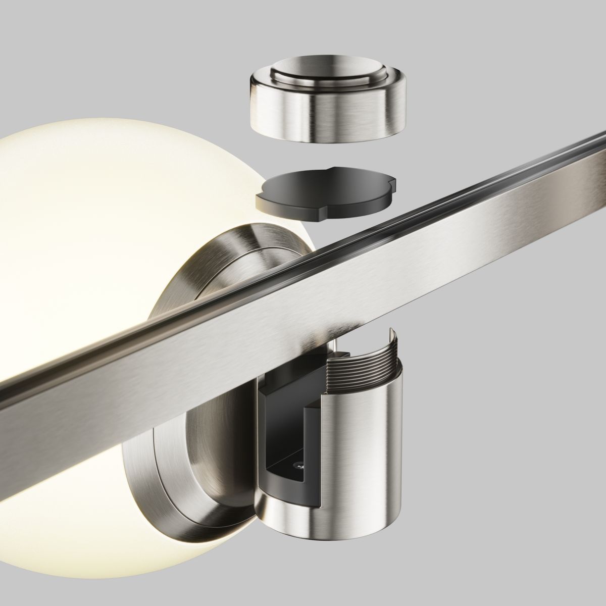 Трековый магнитный светильник Maytoni Technical Luna TR229-1-5W3K-PT