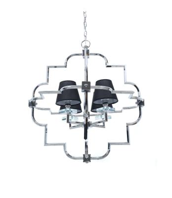 Подвесная люстра Lumina Deco Baltimore LDP 8020-4 CHR+BK