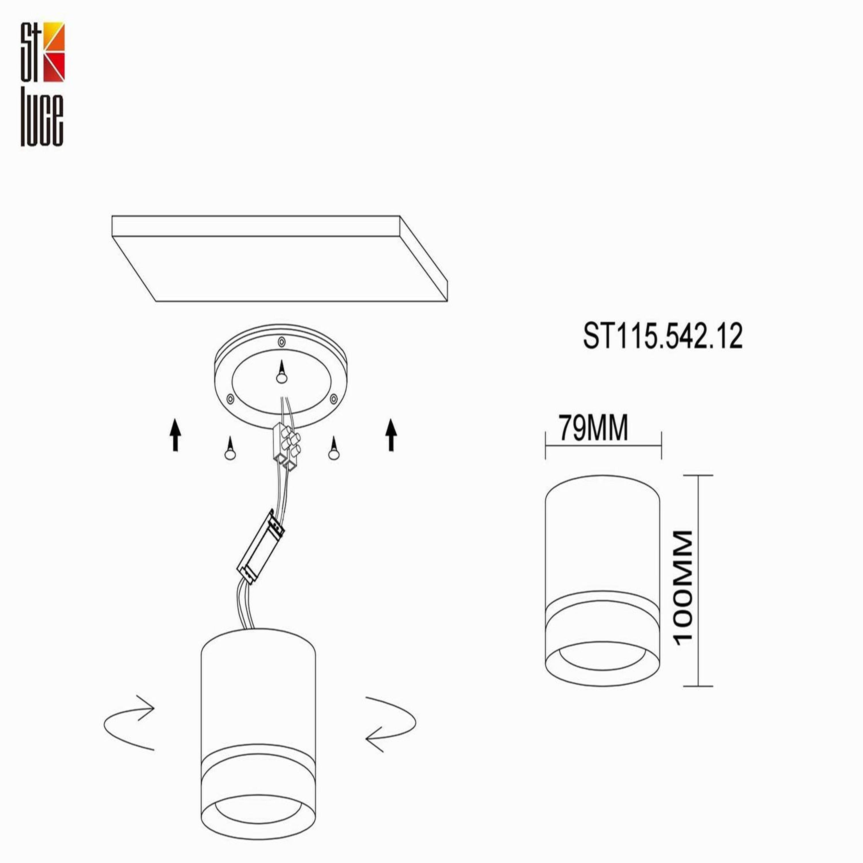 Накладной светильник ST Luce ST115 ST115.542.12