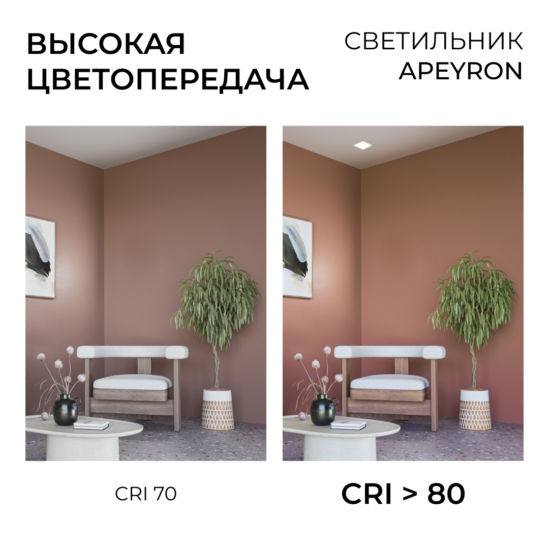 Встраиваемая светодиодная панель Apeyron 3 ССT 06-167