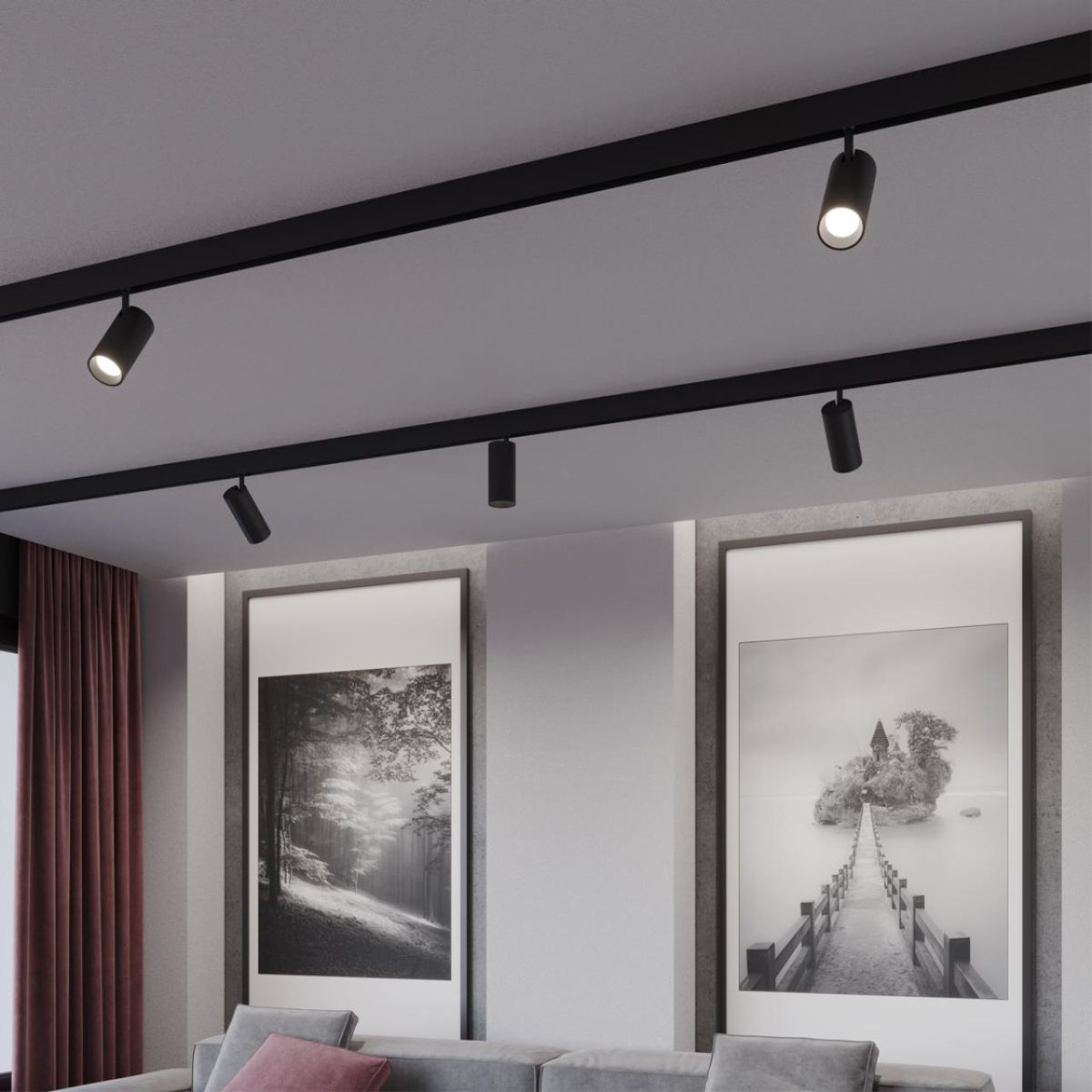 Трековый светильник с переключ. цв. темпер. Novotech Shino Flum 359692