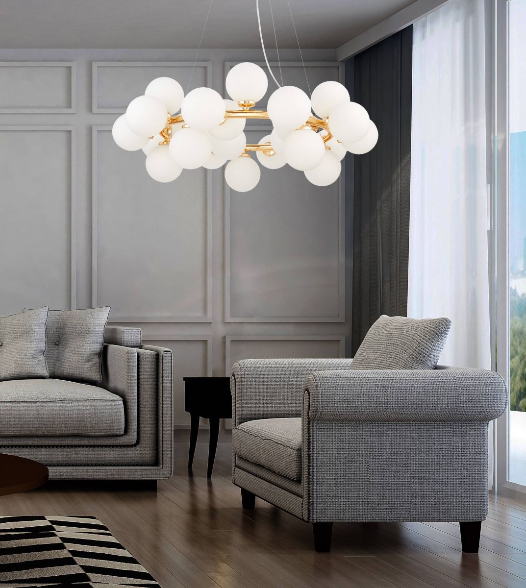 Подвесная люстра Lumina Deco Marsiada LDP 6033-25 FGD
