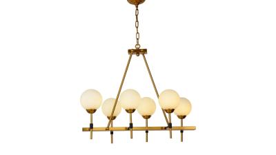 Подвесная люстра Lumina Deco Aldono LDP 7004-6 MD+BK