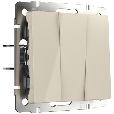 Выключатель Werkel трехклавишный слоновая кость W1130003 4690389207068 a067702