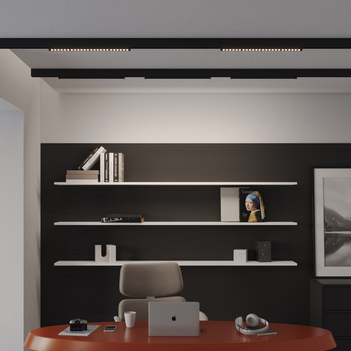 Трековый светильник с переключ. цв. темпер. Novotech Shino Flum 359656