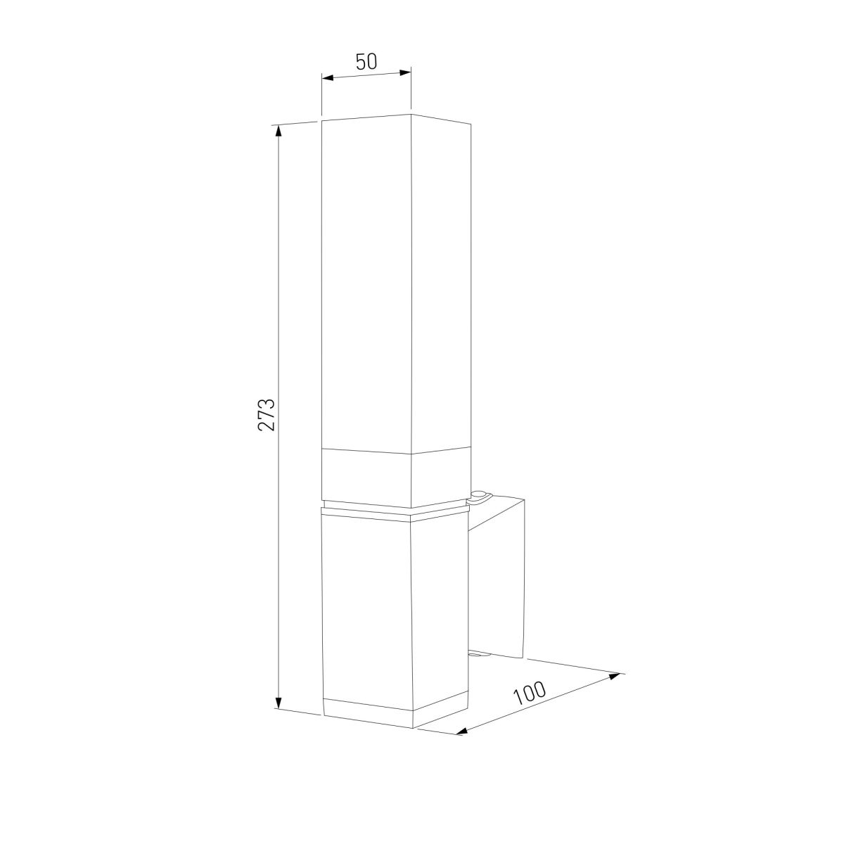 Уличный настенный светильник Elektrostandard 1534 TECHNO LED 3000K чёрный 4690389219191 a072067