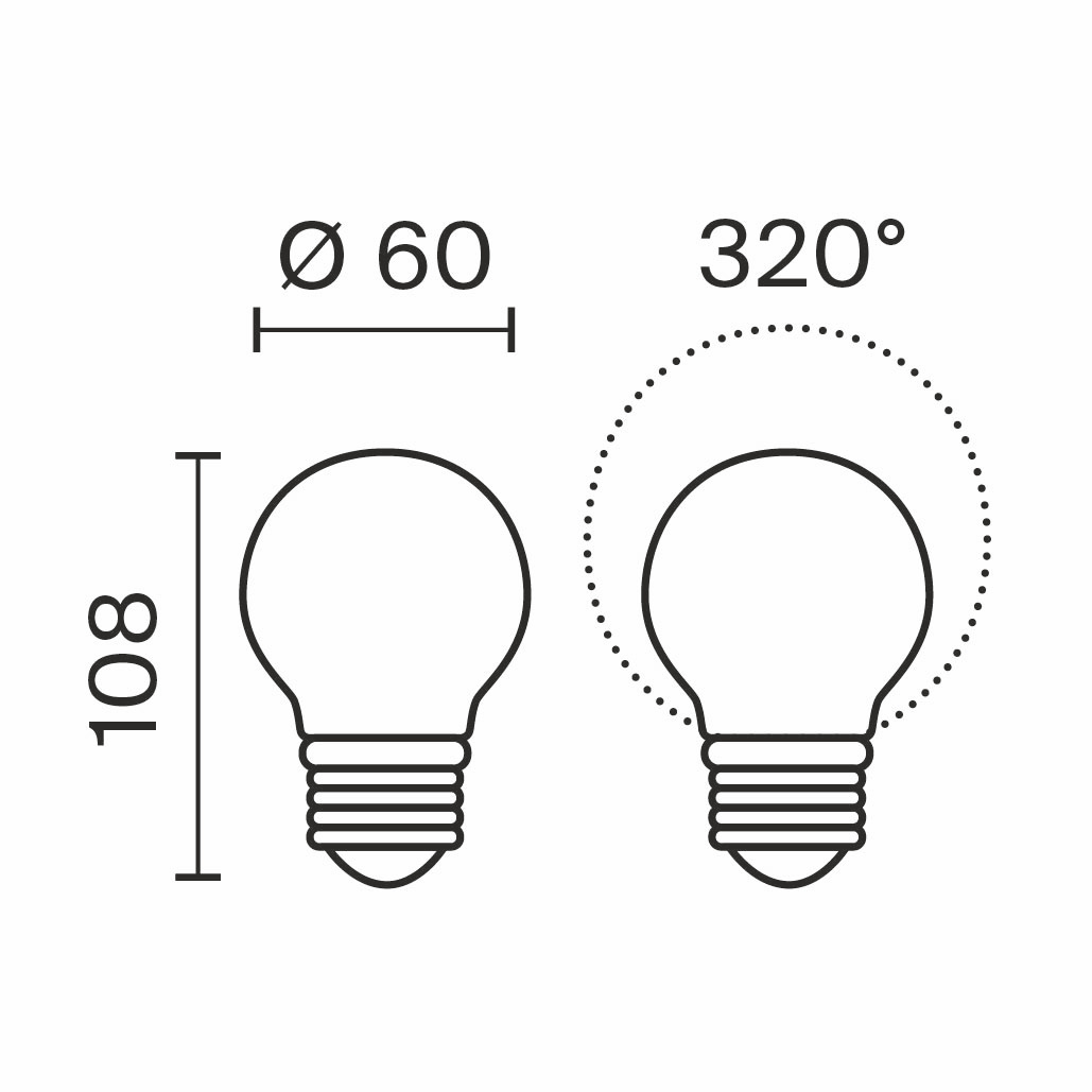 Светодиодная филаментная лампа Voltega Ультра Филамент A60 12Вт 3000K E27 3194