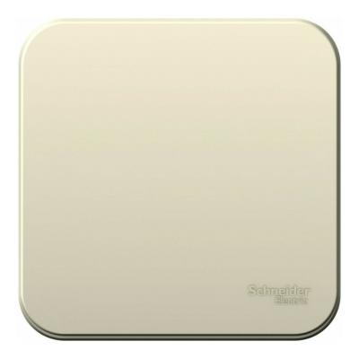 Переключатель 1-клавишный 10А, 250B, изолир. Пластина Systeme Electric Blanca наруж Молочный BLNVA106012