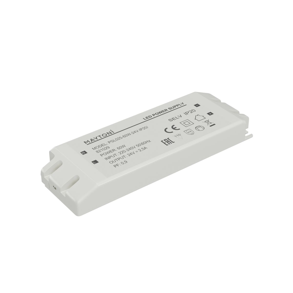 Источник напряжения Maytoni Led Strip PSL025 24В 60Вт IP20 821029