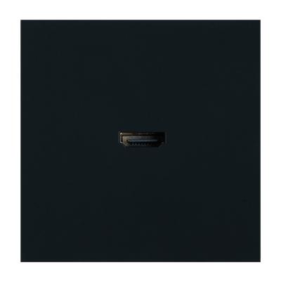 Розетка HDMI 2.0 Type A Stekker Мия RST00-3118-05 черный бархат 50828