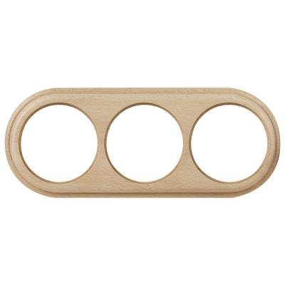 Рамка Werkel Legend на 3 поста светлый бук W0035224 4690389166587