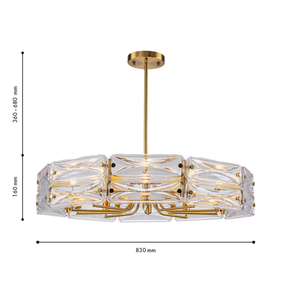 Люстра на штанге Favourite Glacies 4764-10P