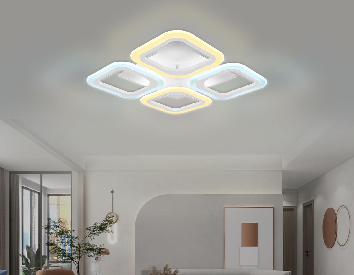 Потолочная светодиодная люстра Ambrella Light Acrylica Original FA4371