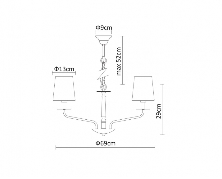 Подвесная люстра Arte Lamp A1048LM-8CC