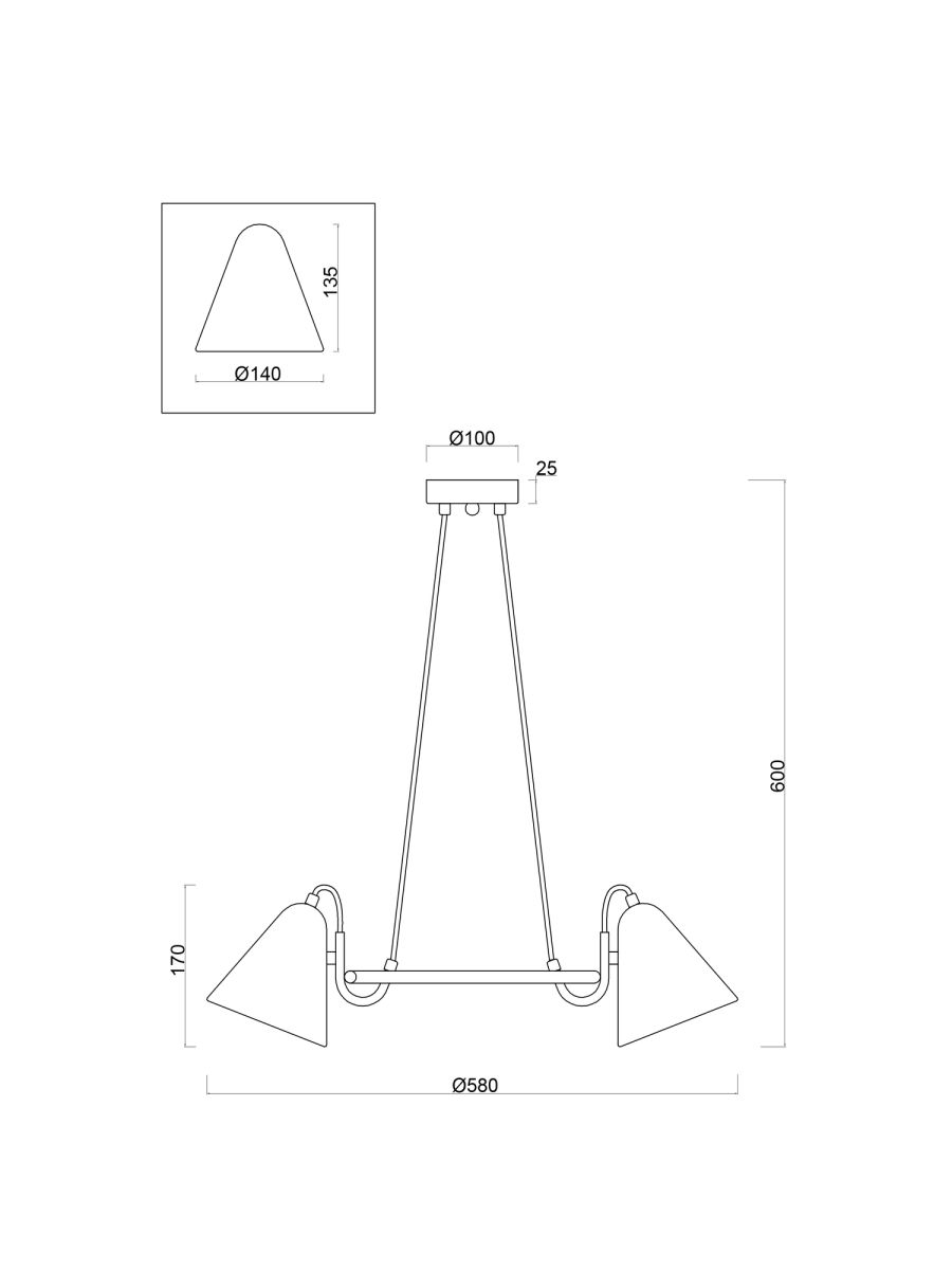 Подвесной светильник Freya Falke Market FR8001PL-03WG