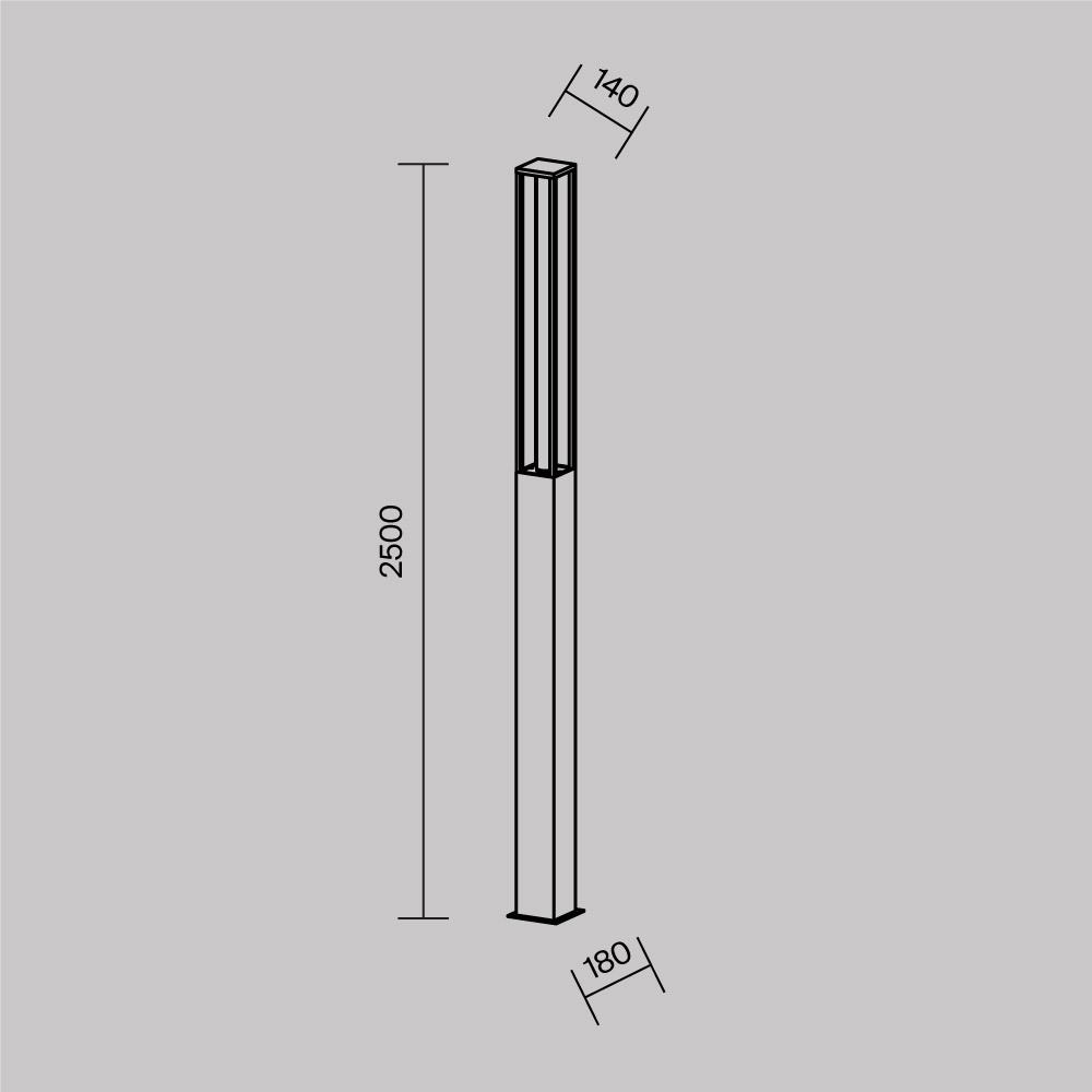 Парковый светильник Maytoni Expo O480FL-L25B3K