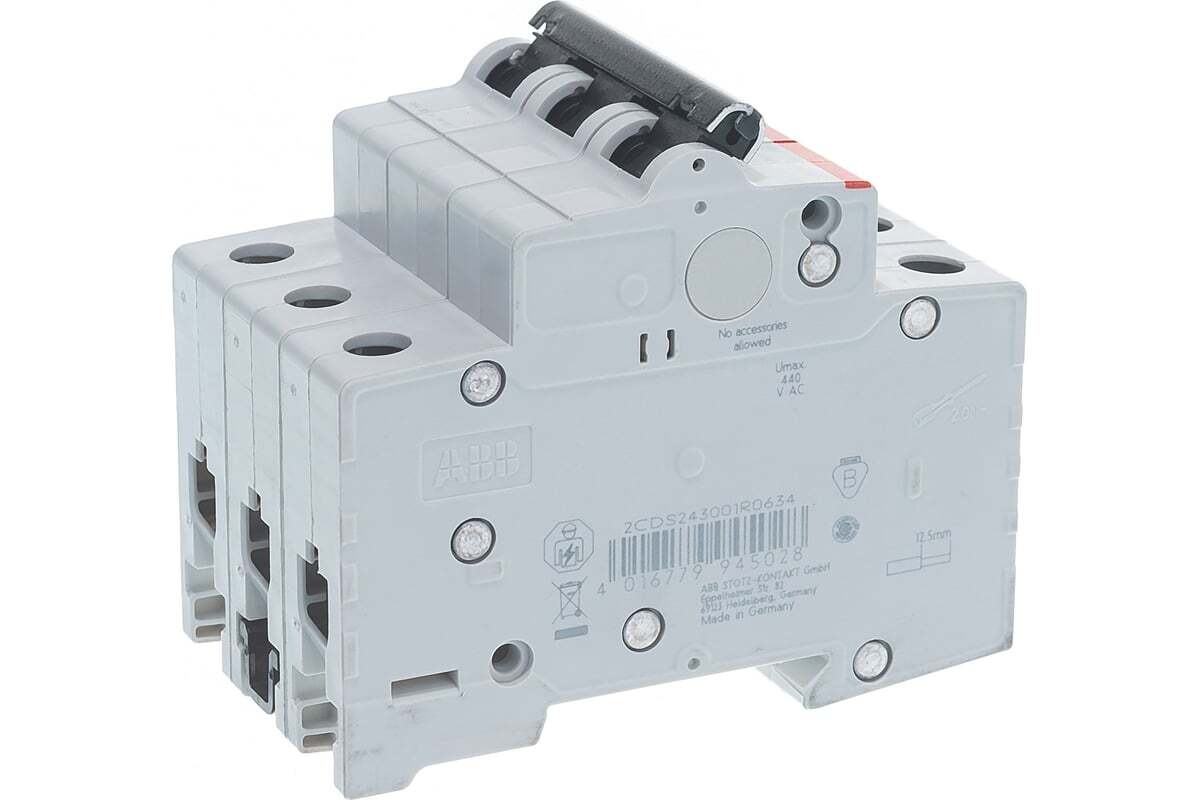 Автоматический выключатель ABB SH203L 3-полюсный C63 4.5кА