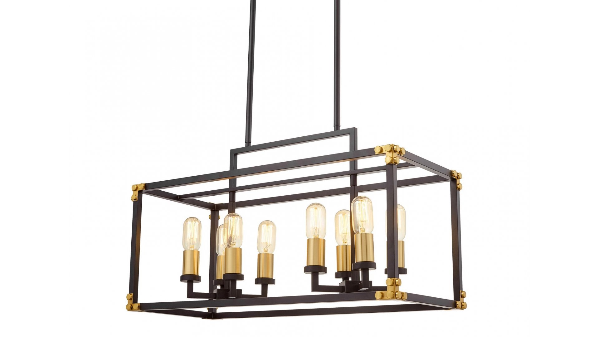 Подвесная люстра Lumina Deco Waldorf LDP 1140-8 BK+MD