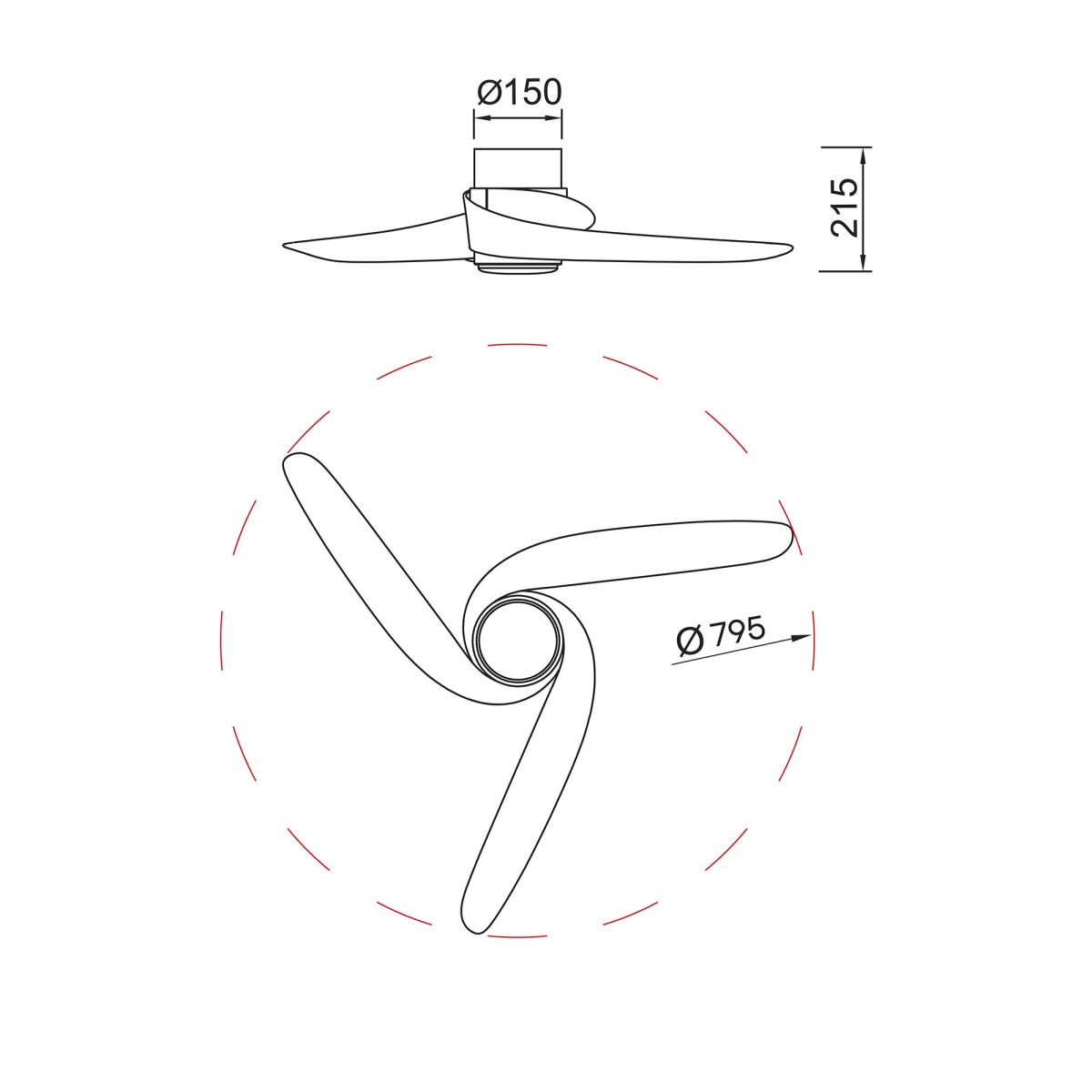 Люстра-вентилятор Mantra Groenland 9061