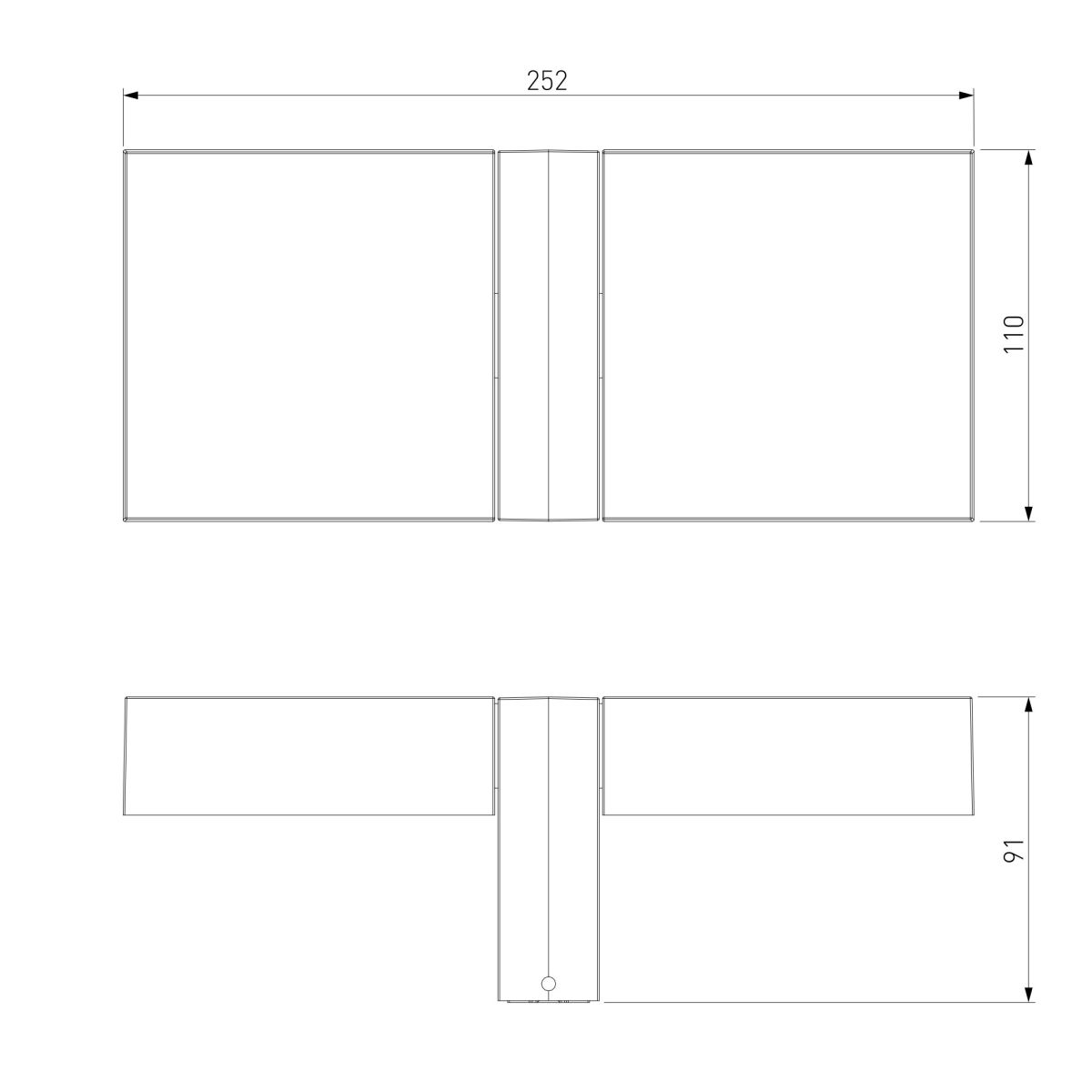 Уличный настенный светильник Elektrostandard Twin 35170/D черный 4690389219429 a072075