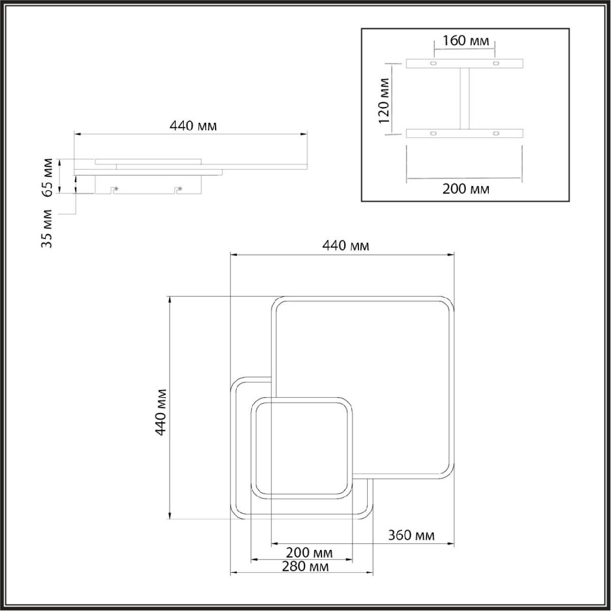 Потолочный светильник Sonex Pine 7737/60L