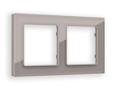 Рамка двухместная Ambrella Volt Platos AF330502