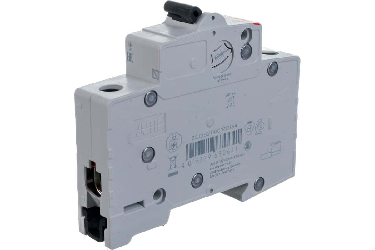 Автоматический выключатель ABB SH201 1-полюсный C16 6кА