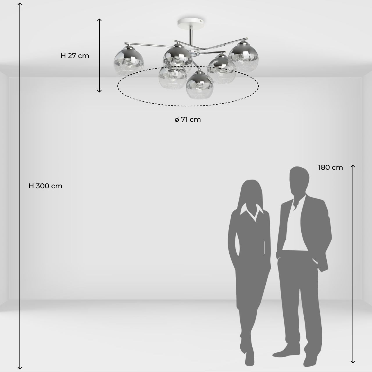 Люстра на штанге De Markt Вита 220013106