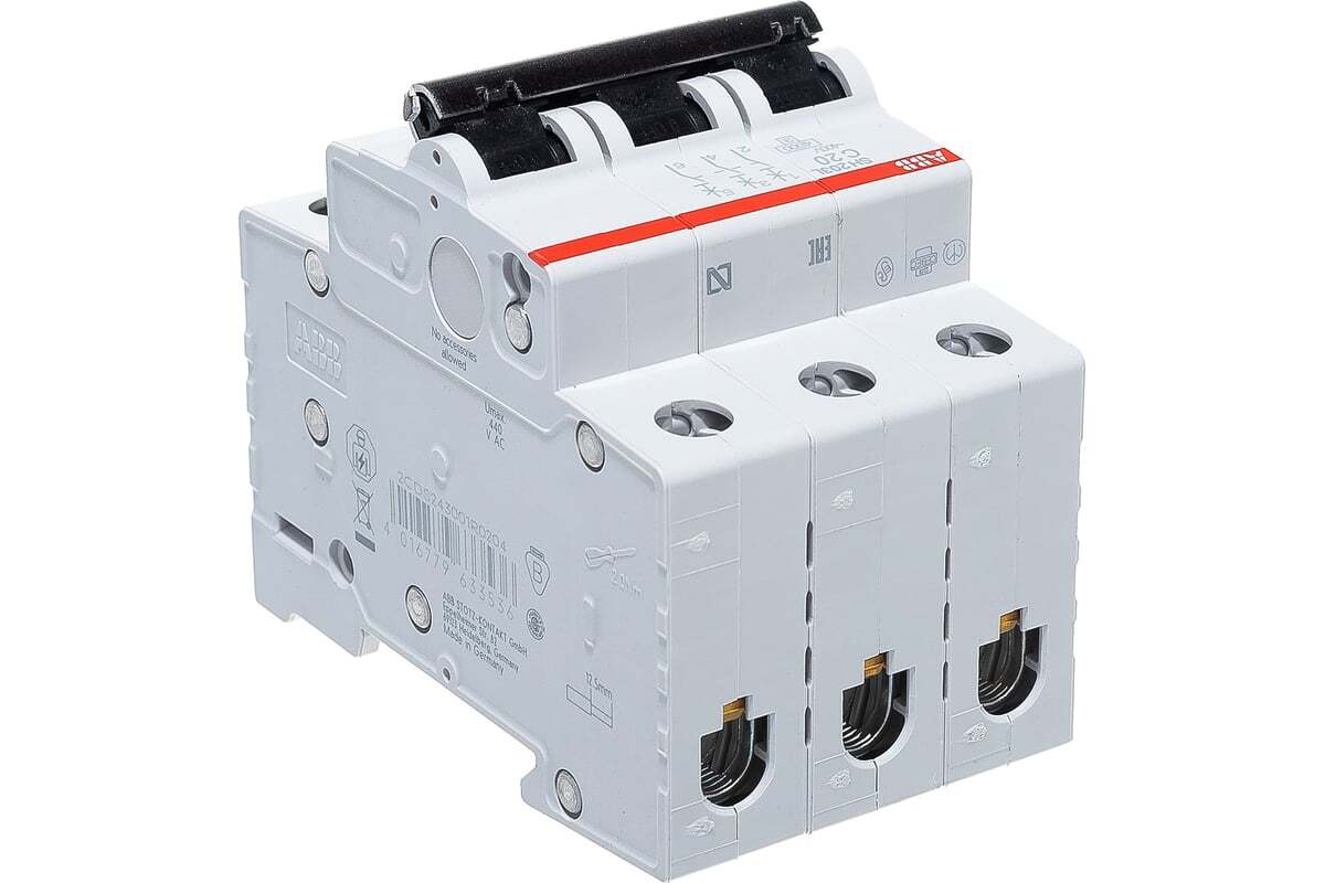 Автоматический выключатель ABB SH203L 3-полюсный C20 4,5кА