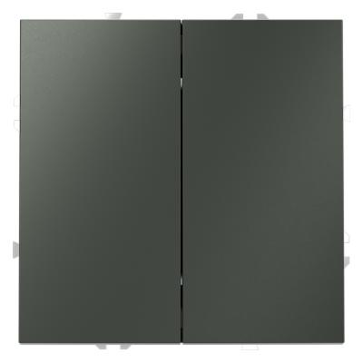 Проходной переключатель двухклавишный Voltum S70 VLS020306 (титан)