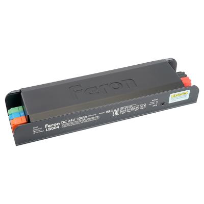 Трансформатор для светодиодной ленты с плавным пуском и диммированием Feron LB004 300W 24V IP20 52126