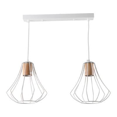 Подвесной светильник IMEX MD.9052-2-P-WH+WOOD