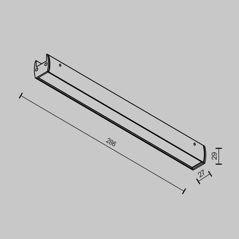 Трековый магнитный светильник Maytoni Basis TR161-1-16W3K-B